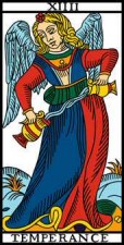 tarot numerologie 14-XIIII-XIV-Tempérance