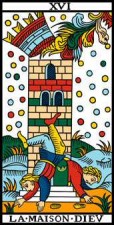 tarot numerologie 16-XVI-Maison Dieu