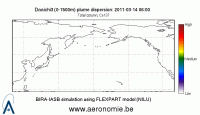 images evolution des nuages radioactifs